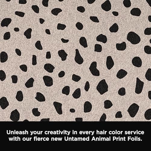 Fromm Embossed Pop Up Foils in Cheetah Print, Foil for Hair Highlighting, Cosmetology Supplies, Hairstylist Essentials, Hair Foils Ideal for Advanced Coloring, Precut, 5" x 11", 500 Foil Sheets thumbnail 4
