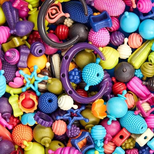 B. toys – Pop Arty! 275 Pieces – Jewlery Making Kit – Creative Pop Snap Bead Set for Kids – DIY Craft Jewelry Making Kit – Necklaces, Rings, Bracelets – 4+ Years thumbnail 9