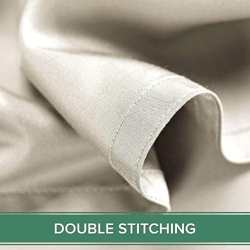 Pure Bamboo Twin XL Sheets, Genuine 100% Organic Viscose Derived from Bamboo Bed Sheet Set, Luxuriously Soft & Cooling, Double Stitching, 2 Year Quality Promise (Twin XL, Ivory) thumbnail 8