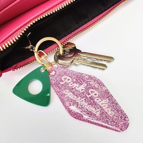Pink Palace Apartments Handmade Resin Keychain thumbnail 4
