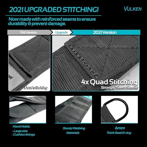 Vulken Tricep Rope Cable Attachment. Two Size in One Extra Long Pull Down Rope. Triceps Extension Straps Gym Equipment. Home Workout Handles for Resistance Bands. thumbnail 4