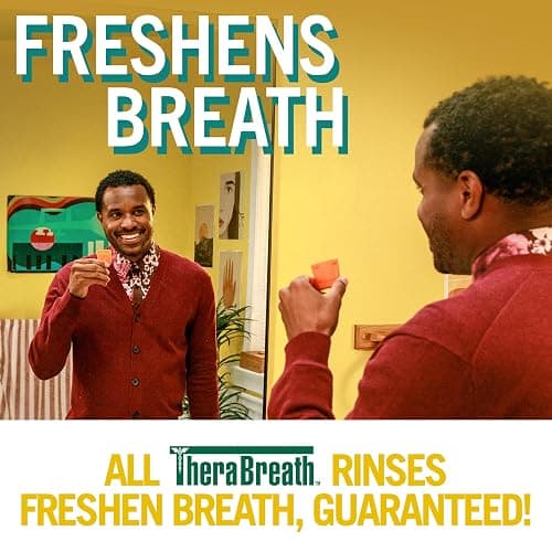 TheraBreath Deep Clean Mouthwash, Antiseptic Benefits, Fresh Mint Flavor, Dentist Formulated, Alcohol Free, 16 fl oz (Pack of 2) thumbnail 9
