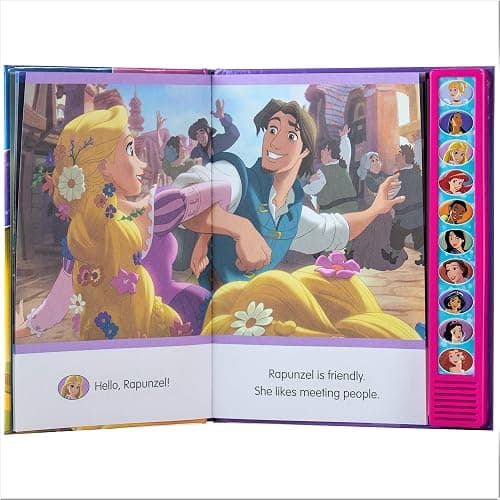 Disney Princess Belle, Mulan, Cinderella, Rapunzel, and More! - I'm Ready to Read Princess Friends Sound Book thumbnail 3