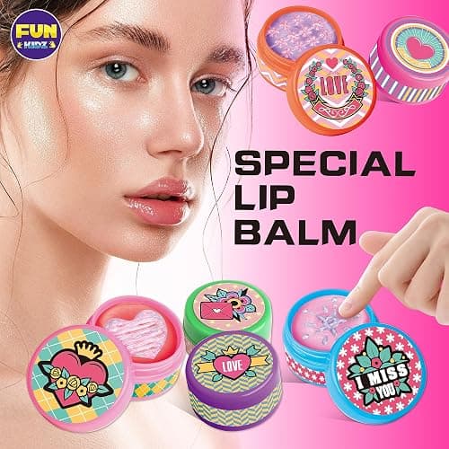 All Natural Lip Balm Kit For Girls, FunKidz Lip Gloss Making Kit For Kids Ages 8-10, 10-12 Girls Gift Makeup Science Lab thumbnail 3