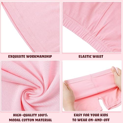 Boyiee 8 Pack Girls Toddlers Dance Shorts Bike Shorts for Dance Gymnastics Yoga Safety Active Under Dress thumbnail 4