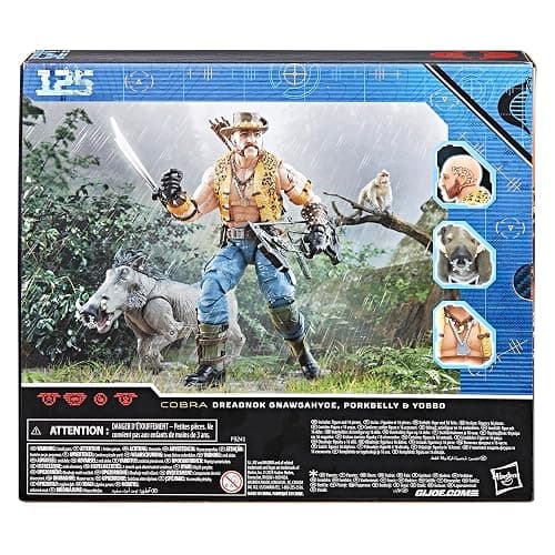 G.I. Joe Classified Series #125, Dreadnok Gnawgahyde and Pets Porkbelly & Yobbo, Collectible 6-Inch Action Figure with 16 Accessories | G.I. Joe Classified 6 Inch Action Figure Deluxe - Dreadnok Gnawgahyde with Porkbelly & Yobbo #125 thumbnail 18