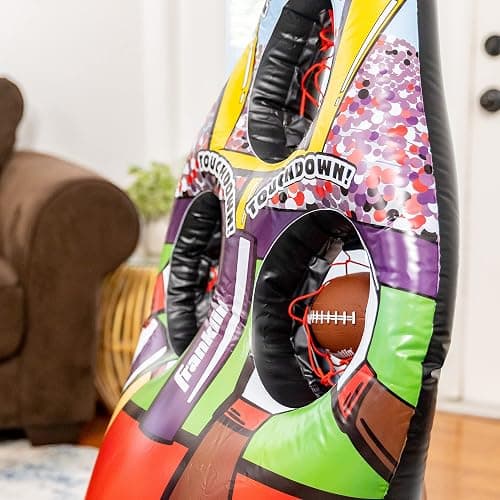 Franklin Sports Kids Football Target Toss Game - Inflatable Throwing Target Toy with Soft Mini Footballs - Fun Kids Sports Game thumbnail 15