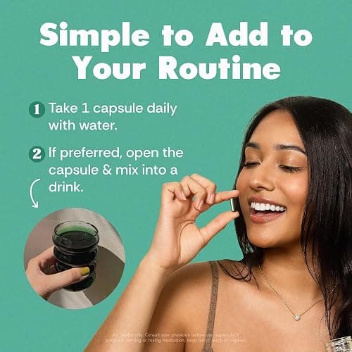 Her Fantasy Box | Body Magic | Chlorophyll Capsules - 30 Vegan Capsules for Detox, Digestion, Gut Health, Skin Support, and Oily Skin - Natural Energy Booster thumbnail 4