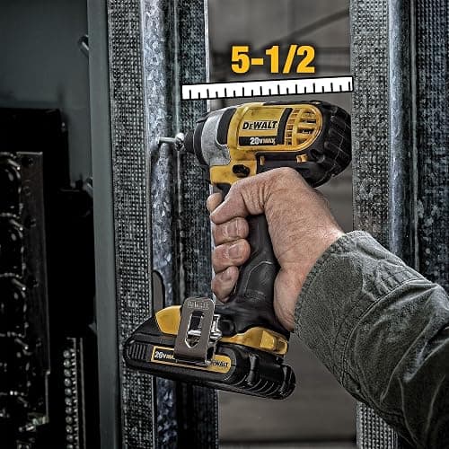 DEWALT 20V MAX Cordless Drill and Impact Driver, Power Tool Combo Kit with 2 Batteries and Charger (DCK240C2) thumbnail 7
