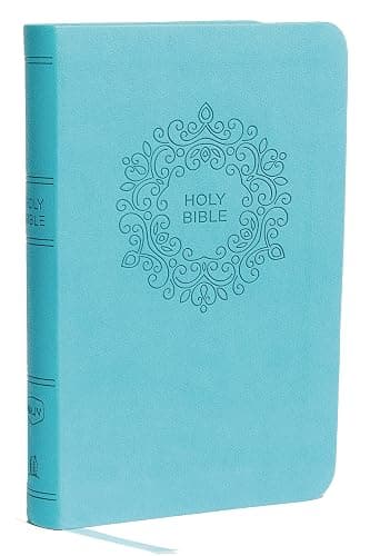 NKJV, Thinline Bible, Compact, Leathersoft, Blue, Red Letter, Comfort Print: Holy Bible, New King James Version - Image 1