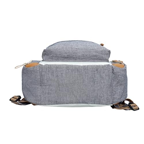 Ramhorn Diaper Bag Multifunction Travel Backpacks for Mom with Insulated Pockets and Laptop Compartment - Grey thumbnail 8