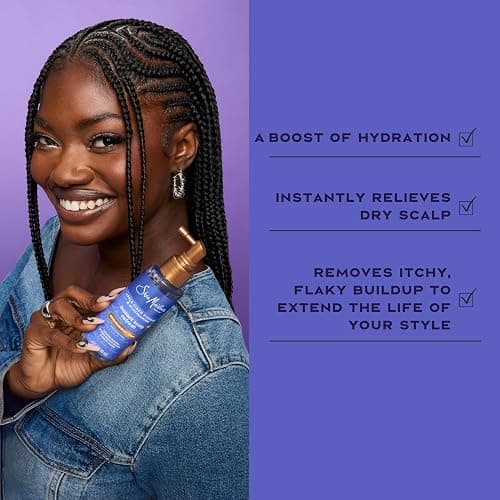 SheaMoisture Dandruff Treatment Instant Scalp Refresh Spray with Salicylic Acid & Scalp Repair Technology, Hydrates & Controls Itch & Flakes, 4 fl oz thumbnail 6