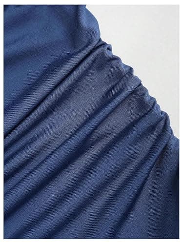 MakeMeChic Women's Y2k Halter Mini Dress Backless Ruffle Short Going Out Dress thumbnail 2