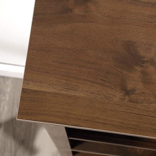 Sauder 5 Tier Book Shelf Wooden Bookcase Multipurpose Bookshelf for Home Office, Living Room, in Grand Walnut thumbnail 4