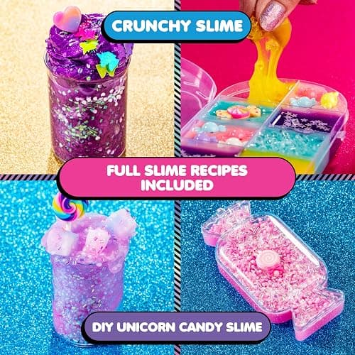 YOLO Unicorn Candy Craze Slime Kit – DIY Holiday Unicorn Slime Set for Girls with 40+ Add-Ins, Glitter & Cloud Slime Supplies, Xmas Gift for Kids 8–12 thumbnail 5