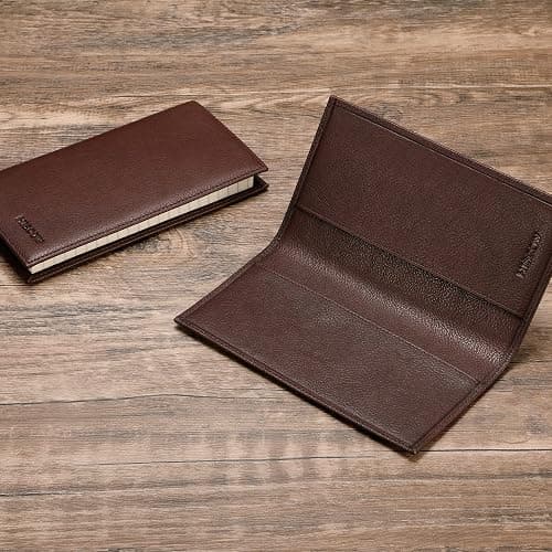 HISCOW Minimalist Checkbook Cover - Full Grain Leather thumbnail 3