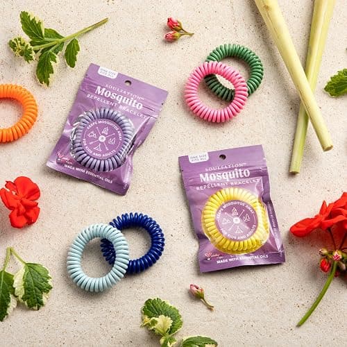 SoulSation 15 Pack Mosquito Repellent Bracelets, DEET-Free for Kids & Adults, Individually Wrapped Bands thumbnail 6