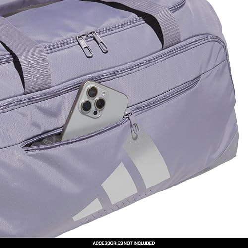 adidas Defender 5 Duffel Bag for Sports, Gym and Travel, Slate Grey/Silver Metallic, OSFA thumbnail 4