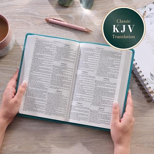 KJV Holy Bible, Gift Edition for Girls/Teens King James Version, Faux Leather Flexible Cover, Teal Butterfly (KJV Gift Editions) thumbnail 3