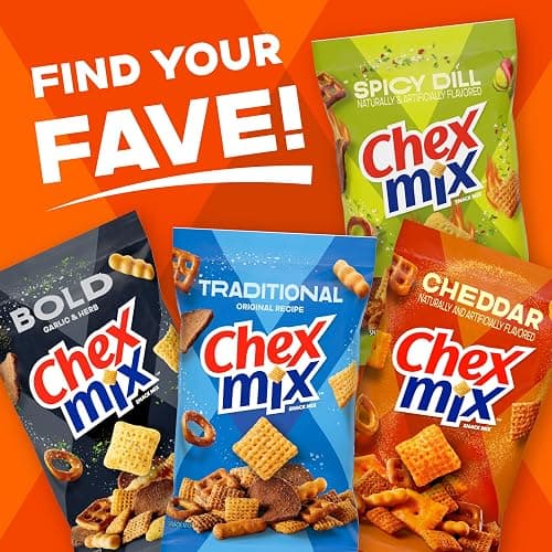Chex Mix Cheddar Snack Mix, Salty Snacks Tub, 20 oz thumbnail 8