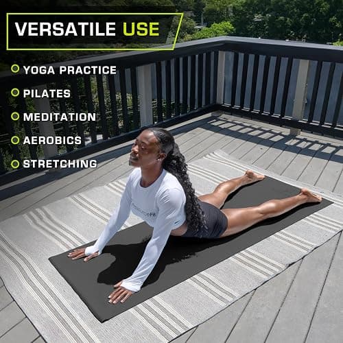 ProsourceFit Classic Yoga Mat 1/8” (3mm) Thick, Extra Long 72-Inch Lightweight Fitness Mat with Non-Slip Grip for Yoga, Pilates, Exercise thumbnail 5