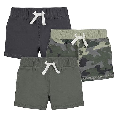 Gerber Baby Boys' 3-Pack Pull-on Knit Shorts - Image 1