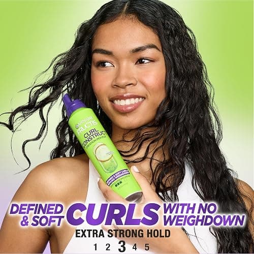 Garnier Fructis Style Curl Construct Creation Mousse, 6.8 Oz, 1 Count (Packaging May Vary) thumbnail 3