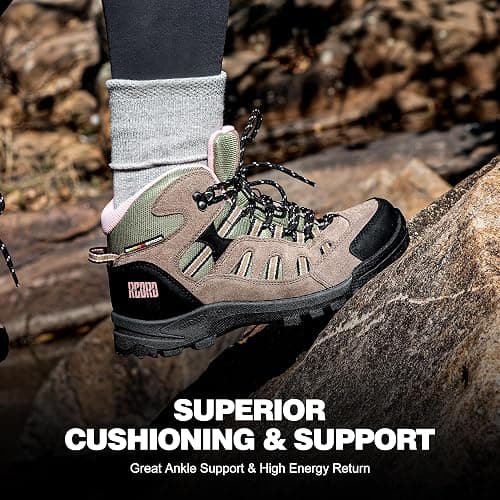 @ R CORD Womens Hiking Boots Waterproof Lightweight Hiking Boots Women Ankle Support Hiking Shoes Backpacking Boots Breathable Non-slip Hiking Boot for Outdoors thumbnail 3