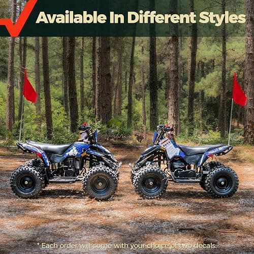 FRP FA40 Sahara Teens Gas ATV,40CC 4-Stroke Mini Gas 4-Wheeler for Teens, Front & Rear Disc Brakes, Speed Control, Up to 143 lbs Weight Capacity, Blue thumbnail 7