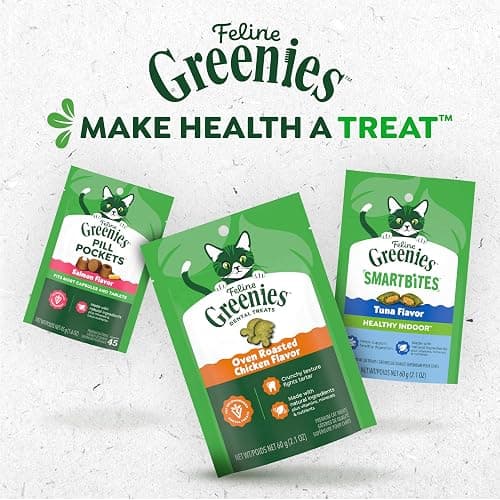 Greenies Feline Smartbites Healthy Kitten Treats for Indoor Kittens, Crunchy and Soft Natural Cat Treats, Chicken Flavor, 16 oz. Tub thumbnail 9
