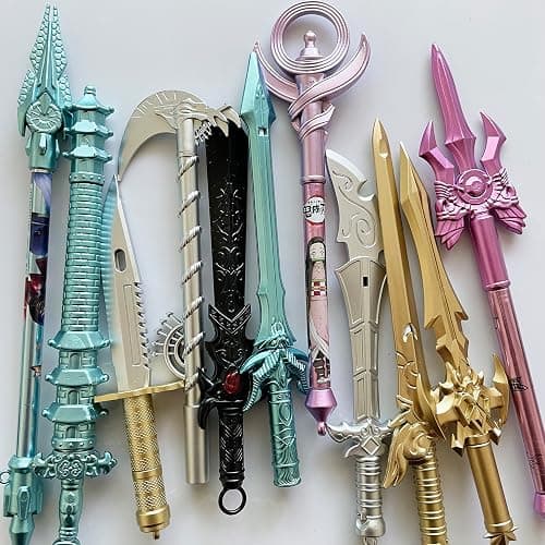 sencoo 24 pack Gel Pens Black Ink Sword Creative Stationery Pens Students Prize Children Gift Christmas Birthday School Boy Present thumbnail 4