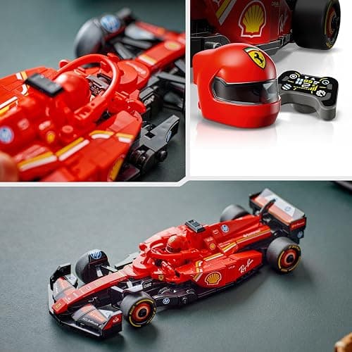 LEGO Speed Champions Ferrari SF-24 F1 Race Car Toy with a Collectible Formula 1 Driver Minifigure - Model Kits for 10+ Year Old Boys & Girls or Adult Motorsport Fans 77242 thumbnail 5