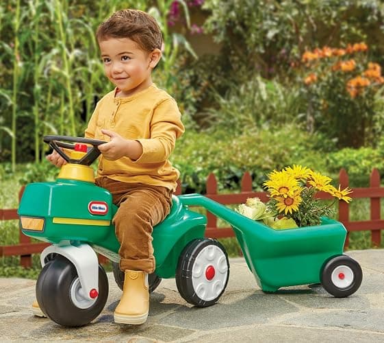 Little Tikes Tractor & Cart, Foot-to-Floor Ride-On, for Boys and Girls Ages 1-5 Years thumbnail 6