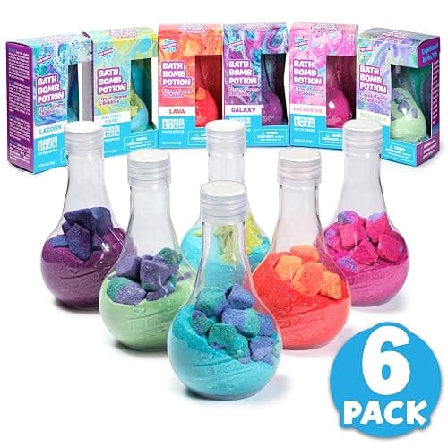 Tub Works® Kids Bath Bomb Potion™ Bath Toy, Variety 6 Pack | Nontoxic | Fizzes, Foams & Bubbles with an Eruption of Color | Interactive Bath Bombs for Kids | Fun Science Toddler & Kids Bath Toys thumbnail 7