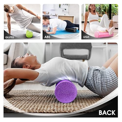 Yes4All High-Density EPP Round Back Roller Foam, Exercise Foam Roller for Yoga, Pilates & Stretching - 12, 18, 24, 36 inch thumbnail 6
