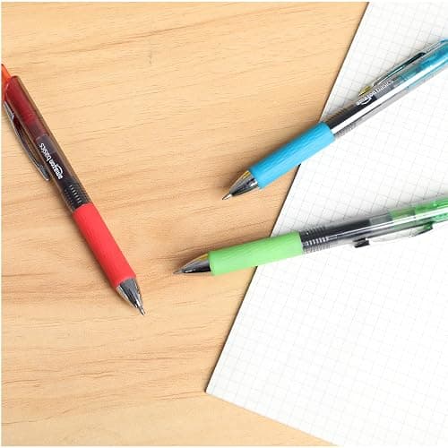 Amazon Basics Retractable Gel Pens, Fine Point 0.7mm, Smooth Writing, Assorted Colors, 12-Pack thumbnail 7