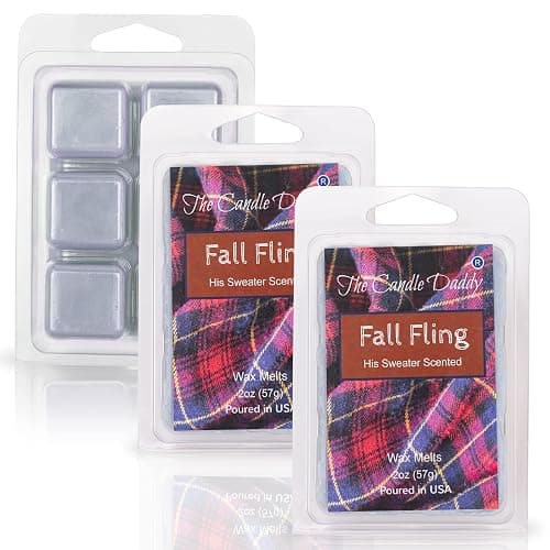 The Candle Daddy Fall Fling - His Sweater Scented Wax Melt - 1 Pack - 2 Ounces - 6 Cubes thumbnail 3