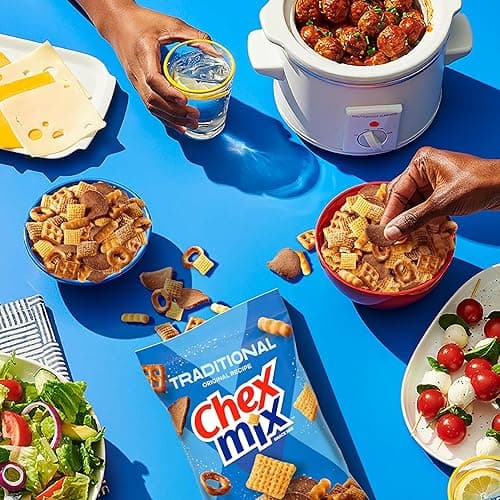 Chex Mix Traditional Original Recipe Snack Mix, Snacks, Family Size, 13.5 oz thumbnail 8