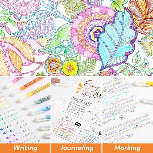 HANKU 0.38mm Fine Point Pen,16 Pack Colored Fineliner Bible Pens No Bleed Through,Extra Fine Tip Marker Pens for Bullet Journaling,Planner,Coloring,Bible Study Back to School Office Supplies thumbnail 4