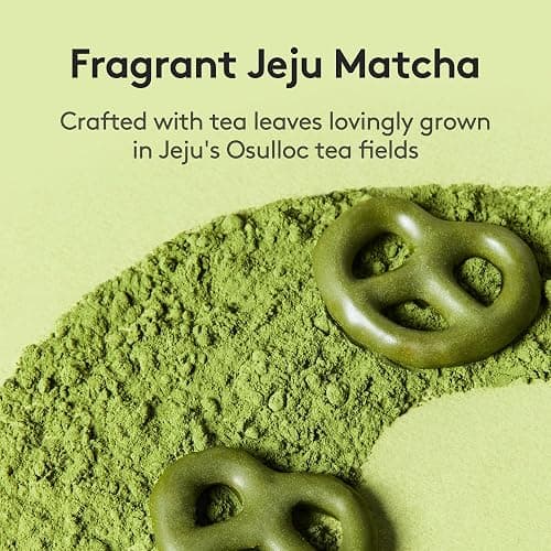 OSULLOC Matcha Pretzel (2.46 oz, 70g), Korean Matcha Flavored Snacks | Asian Snacks, Premium Tea Snacks from Jeju island thumbnail 3