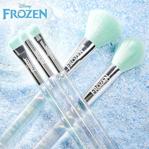 Disney Frozen 7PC Premium Makeup Brush & Blender Set, All-over, Highlighter, Concealer, and Eyeshadow Brush, 2 Beauty Blender Sponges for women and girls by Belle Maison thumbnail 3