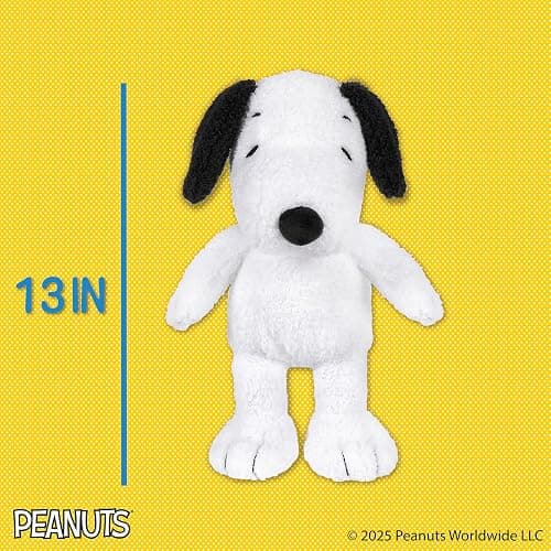 KIDS PREFERRED Peanuts Charlie Brown Snoopy Plush Cuteeze with Crinkle Feet, Extra Soft Stuffed Animal Toy for Baby Toddler Boys & Girls 12 Inch Size thumbnail 2