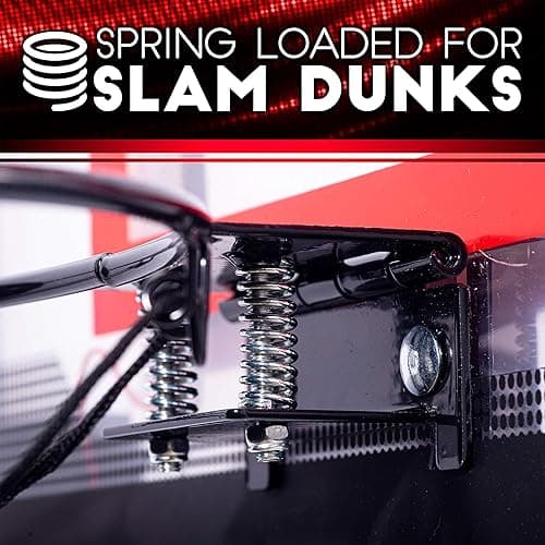 Franklin Sports Over The Door Indoor LED Basketball Hoops-Steel Rim Mini Basket-Includes Ball and Pump-Light Up Backboard thumbnail 7