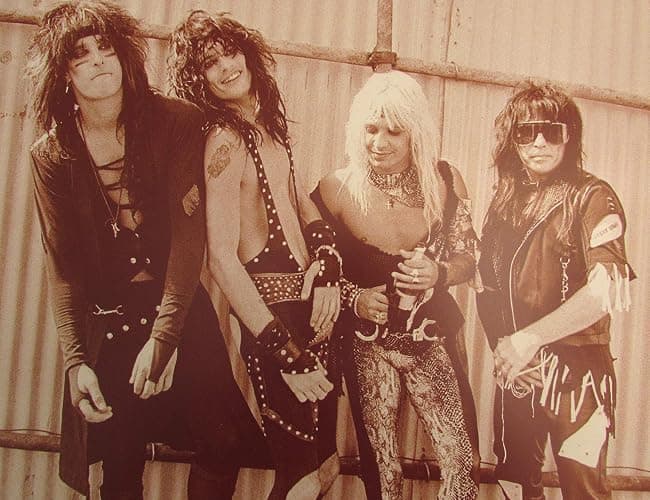 Motley Crue Poster Sepia 11x14 Motley Crue Poster - Image 1