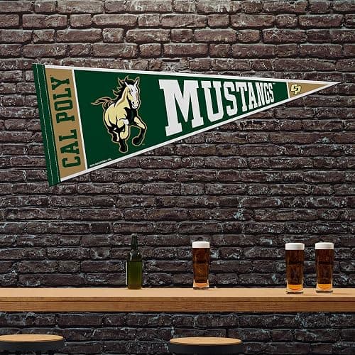 Rico Industries NCAA Cal Poly Mustangs 12" x 30" Felt Wall Décor Pennant - Great for Home/Bed Room/Man Cave Décor thumbnail 2