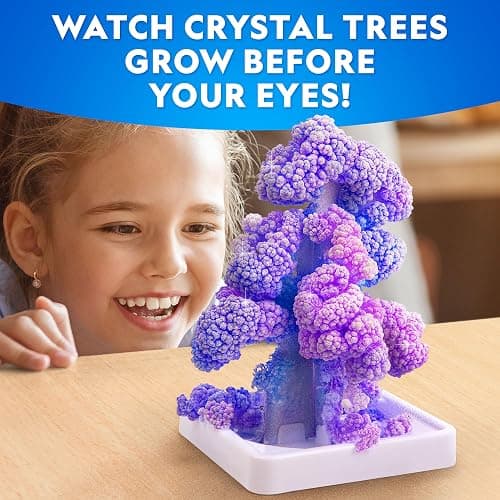 National Geographic Ultimate Crystal Growing Kit – Grow 5 Types of Crystals Including Glow in The Dark, Dinosaur Figure, Underwater Crystals & Crystal Trees with Learning Guide, STEM Science Kit thumbnail 5