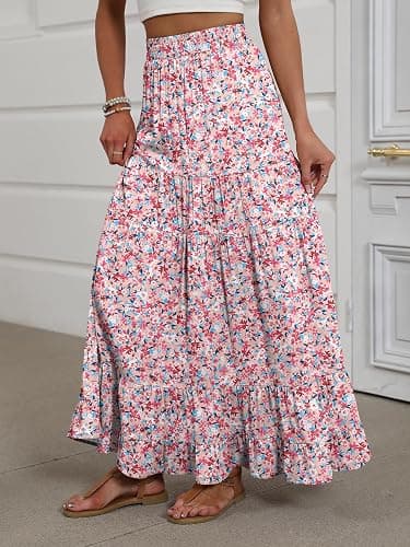 amazon floral maxi skirt thumbnail 3