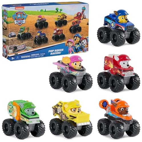 Paw Patrol: Rescue Wheels, 6-Piece Pup Squad Racers, Toy Cars Gift Set, Kids Toys for Boys & Girls Ages 3 and Up - Image 1