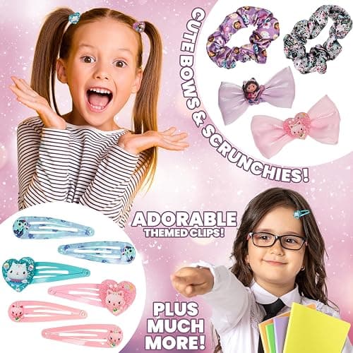 Gabby’s Dollhouse Advent Calendar 2026 for Girls 24 Hair Accessories | Hair Clips, Bands & Scrunchies Kids Christmas Countdown Calendar, Girls Xmas Surprise Gifts thumbnail 5