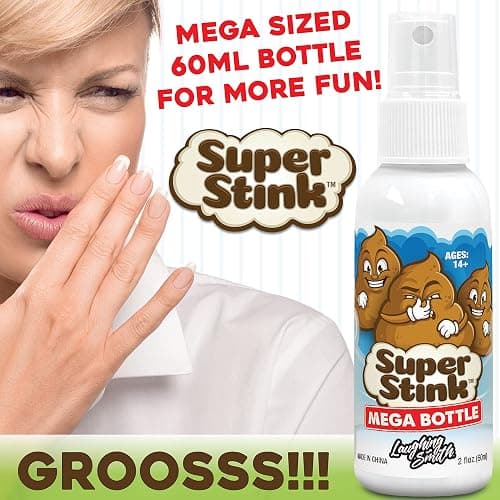 SUPER STINK (Mega Size 60ml) - Fart Spray - 'Insanely Strong' Extra Potent Stink - Fake Poop Smelling Prank Stuff - Smells Like Super 'Bad' Gas - Great Gag Gifts, Stocking Stuffers & Fun Party Favors thumbnail 6